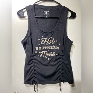 Idyllwind Black 'Hot Southern Mess' Tank Top